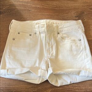 American Eagle Outfitters White Jean Shorts - MIDI